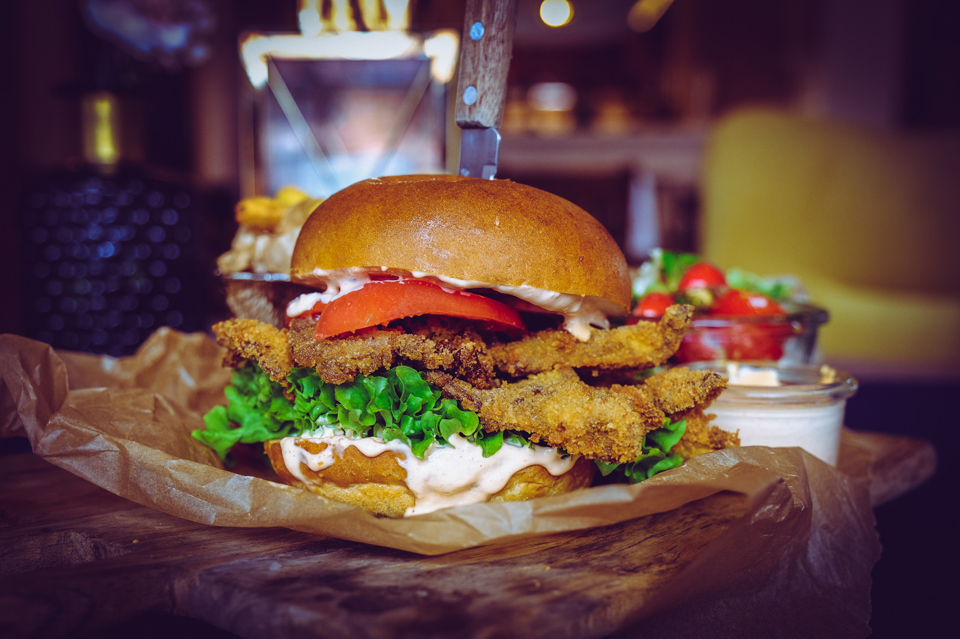 zdjęcie produktowe burger zatoka aniołów